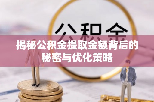 汝城揭秘公积金提取金额背后的秘密与优化策略
