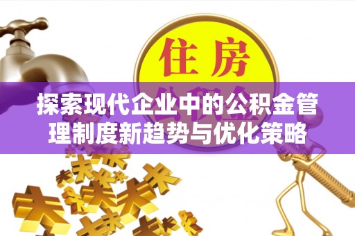 汝城探索现代企业中的公积金管理制度新趋势与优化策略