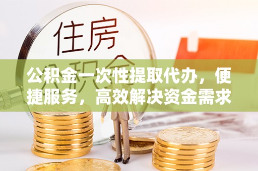 汝城公积金一次性提取代办，便捷服务，高效解决资金需求