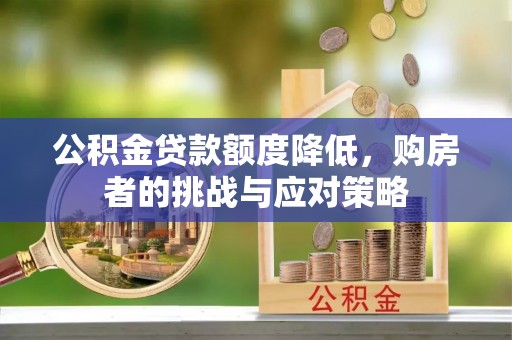 汝城公积金贷款额度降低，购房者的挑战与应对策略