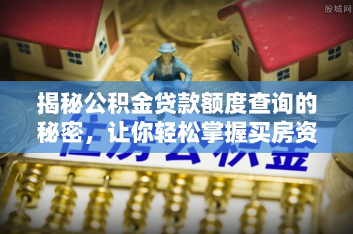 汝城揭秘公积金贷款额度查询的秘密，让你轻松掌握买房资金规划
