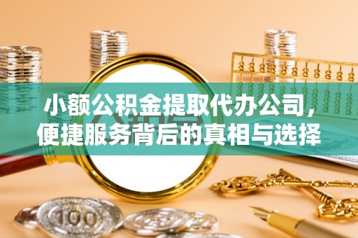 汝城小额公积金提取代办公司，便捷服务背后的真相与选择
